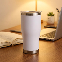Mug à café isotherme en acier inoxydable HAUSHOF 14oz avec couvercle et poignée, design de dessin animé pour maman, papa, enfants