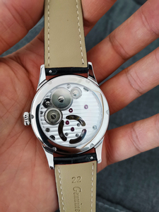 Montre mécanique de luxe pour hommes, squelette, tourbillon, bracelet en cuir véritable, verre saphir, design original - Product Image 4