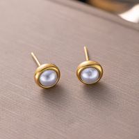 HOVANCI Bijoux Minimalistes en Acier Inoxydable Plaqué Or PVD 18K Collier, Bracelet et Boucles d'Oreilles en Perles de Haute Qualité pour Femme