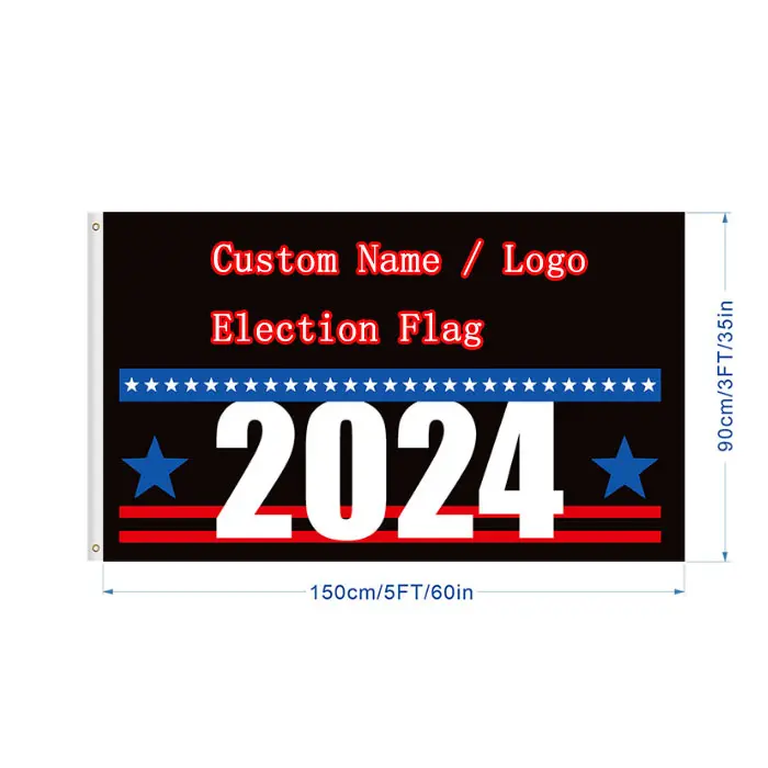 Custom Election America Flag President 2024 Maken Amerika Grote Bannervlaggen In Persoonlijk Ontwerp