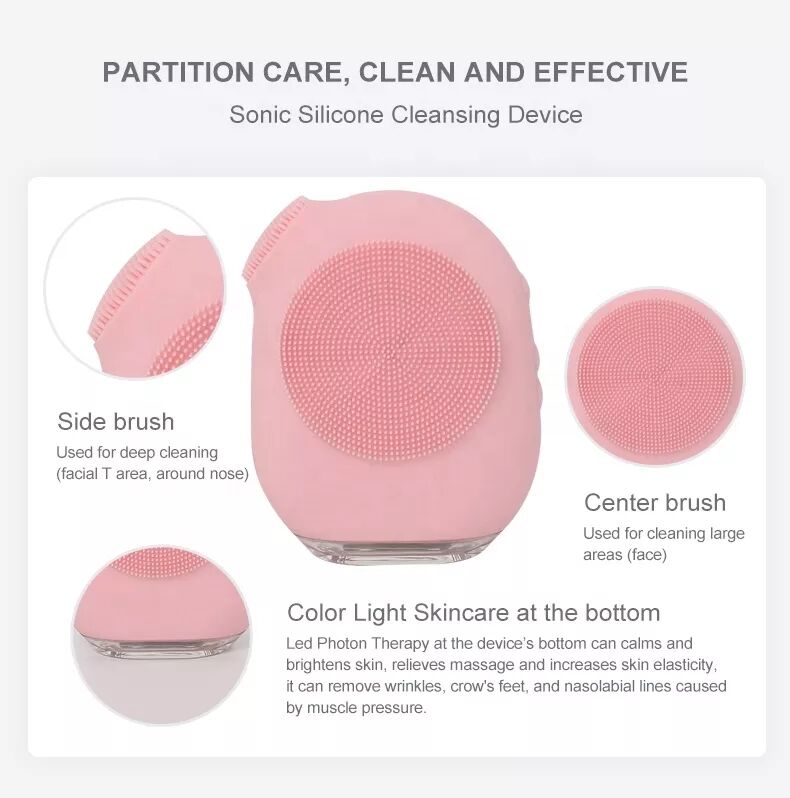 Factory direct supply facial sonic brush and cleansing station beauty machine for home use