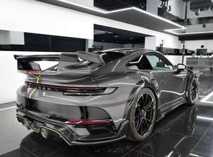 Para 992 911 Turbo <span class=keywords><strong>S</strong></span> estilo seco fibra de carbono WideBodykit parachoques delantero difusor trasero faldas laterales Bodykit - Product Image 5