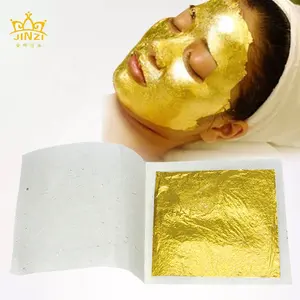 Lebensmittel qualität 24 Karat chinesisches Gold Dekoration Blatt folie Blätter Papier für Schönheit Haut Gesichts pflege Gesichts maske