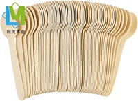 Cuillères/fourchettes/couteaux en bois jetables biodégradables Ensemble de couverts en bois