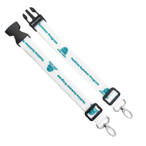 Cordon élastique réglable pour enfants avec boucle de sécurité en polyester, logo personnalisé imprimé en couleur accepté - Product Image 2