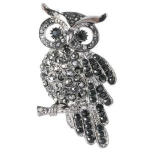 Haute qualité luxe strass hibou broche hommes femmes épingles <span class=keywords><strong>à</strong></span> <span class=keywords><strong>linge</strong></span> accessoires Vintage hibou Corsage - Product Image 3