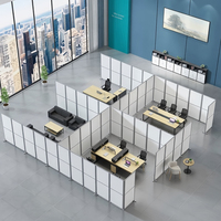 Cloison de bureau mobile, séparateur de bureau pliable, cloison coulissante mobile pour le travail au bureau, poste de travail, mobilier de bureau