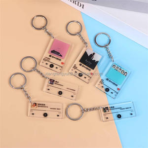 Llavero de Acrílico Personalizado con Forma de Dibujo Animado, Impresión de Texto Personalizado, Anillo Multifuncional para Llaves, Etiqueta de Identificación para Regalos, Antipérdida - Product Image 3