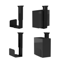Customize Computer Case Holder Under Standing Desk PC Cases Adjustable CPU Tower Black White Gray Steel Bracket