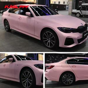 فيلم تغليف سيارات عالي الجودة بلون وردي أميري، مصنوع من مادة PET غير لامعة، قابل للإزالة، مناسب لتغليف هيكل السيارة - Product Image 2