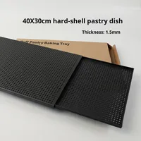 Plateau de cuisson en aluminium robuste pour pâte feuilletée, plaque perforée antiadhésive de qualité commerciale pour croissants, danois, pizzas