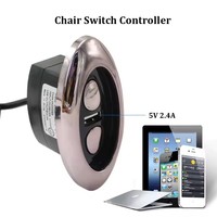 Interrupteur à main contrôleur rond contrôle de meubles 2 Usb canapé accessoires pièces interrupteur pour canapé inclinable électrique
