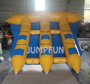 2025 2021 grande qualità Sport acquatici gonfiabili Flyfish barca per adulti 6 persone che volano pesce Banana Boat - Product Image 3
