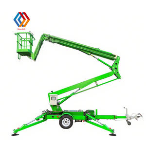 Mini-nacelle araignée électrique hydraulique 380 V de 8 mètres, capacité 200 kg, pour remorque, vente en gros à prix réduit - Product Image 3