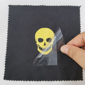 핫 세일 공장 직접 사용자 정의 인쇄 골드 장식 신발 라벨 팬더 차가운 전송 로고 스티커 디자인 옷 - Product Image 4