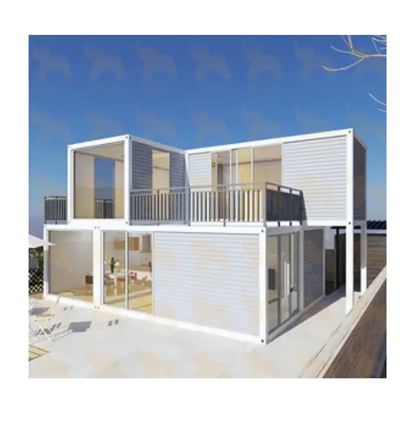 Baja Ringan Kontemporer Modern Diproduksi Rumah Prefab Jadi Rumah Penyimpanan Prab Lipat Yang Dapat Diperpanjang untuk Dijual