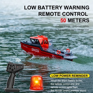 Barco de Rescate a Control Remoto, 8 km/h, Barco de Simulación para Niños, Modelo de Remolcador, Juguete SJY-TX694 Mini 2.4G Escala 1:32 - Product Image 4