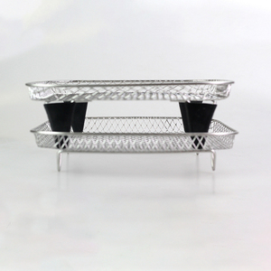 Accesorios para freidora de aire, acero inoxidable 304, cesta de drenaje de <span class=keywords><strong>3</strong></span> capas, rejilla para freír, juego de 8 Uds., estante y Clip - Product Image 3