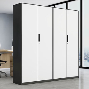 Archivador de Acero Moderno de 5 Niveles en Color Gris-Blanco, con Doble Puerta con Cerradura y Estantes Ajustables <span class=keywords><strong>para</strong></span> Documentos de <span class=keywords><strong>Oficina</strong></span>, Hogar y Escuela - Product Image 3