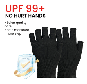ถุงมือป้องกันรังสียูวีสำหรับทำเล็บเจลแบบครึ่งนิ้ว ยี่ห้อ YX สำหรับร้านทำเล็บ ป้องกันรังสียูวีจากหลอดไฟ - Product Image 3