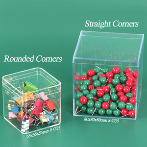 Boîte à bonbons en acrylique SUNSHING avec couvercle, boîte cadeau transparente pour mariage, boîte de présentation carrée en plastique pour bijoux, perles, artisanat, jouets - Product Image 2