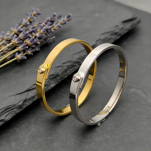 Brazalete de Acero Inoxidable Chapado en Oro PVD de 18K Personalizado de Fábrica, Joyerí<span class=keywords><strong>a</strong></span> Hipoalergénica, Resistente al Agua y al Deslustre, Regalo <span class=keywords><strong>para</strong></span> Mujer - Product Image 3