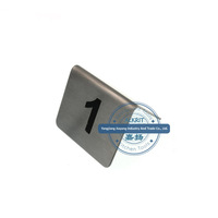 (JYHA-A003) Support de numéro de table d'impression personnalisé en acier inoxydable Porte-menu Hôtel Restaurant Place Carte Numéro de table