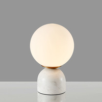 Petite lampe de table à base de marbre pour chambre à coucher moderne café bar table décor lumière intérieur maison lampe de nuit bas prix lumières