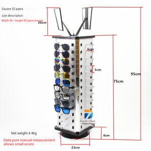 Lunettes de soleil rondes carrées pour magasin Support rotatif pour lunettes en métal Présentoir pour lunettes de soleil Présentoir de comptoir pour lunettes de soleil - Product Image 3