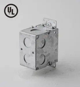 UL 3x2 นิ้ว 1104-K-1/2 สแควร์ไฟฟ้าควบคุมตู้อุปกรณ์ Outlet โลหะกล่องเชื่อมต่อสี่เหลี่ยมไฟฟ้า