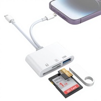 SD-Kartenleser 4-in-1-USB-C-zu-USB-Adapter SD-Karten-Viewer mit SD/TF-Karte USB 3.0-Adapter für iPhone iPad MacBook Samsung