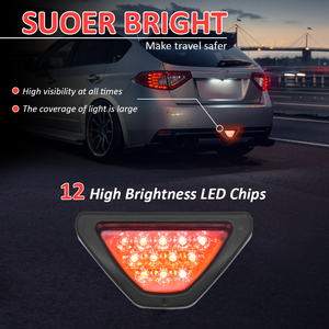 Feu Stop Arrière Sportif <span class=keywords><strong>de</strong></span> Style Triangle Flash pour Voiture – Troisième Feu Stop <span class=keywords><strong>de</strong></span> Sécurité – Lampe <span class=keywords><strong>de</strong></span> Signalisation d'Alarme pour Véhicule - Product Image 2