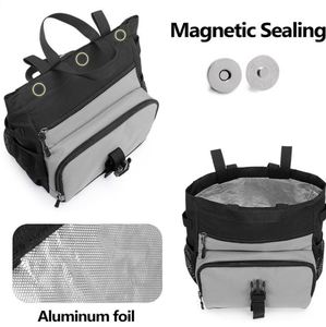 Free Sample Rock Climbing Chalk Bag with <b>Magnets</b> <b>Large</b> Roll-Top Chalk Bucket with Aluminum Foil Lining - Product Image 2