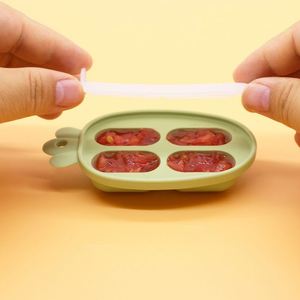 Wholesale High Quality Food Grade Silicone Mini <b>Ice</b> Cube <b>Tray</b> Baby Fruit Feeder Set - Product Image 4