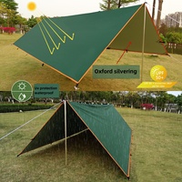 Foerstine fabricant Vente en gros grand parasol imperméable ultraléger auvent abri extérieur survie 3*3m tente de camping bâche