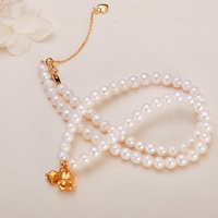 Nuevo Collar con Colgante de Perla Redonda de Agua Dulce Miuxi, Unisex, AAAAA, de Alta Gama, Simple, Elegante, Blanco
