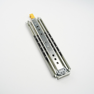 Riel para muebles de cocina de 76mm, Canal telescópico, rodamiento de bolas de extensión completa de 3 pliegues, deslizamiento de rodamiento de gabinete - Product Image 1