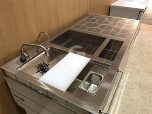 Estación de Bar para Cocteles, Boda, Bodega, Comercial, Acero Inoxidable, Estación de Barman, Mesa de Cocteles Impermeable, Mesa de Té - Product Image 4