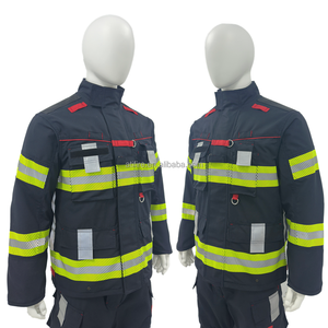 Combinaison <span class=keywords><strong>de</strong></span> <span class=keywords><strong>pompier</strong></span> EN469, uniforme <span class=keywords><strong>de</strong></span> <span class=keywords><strong>pompier</strong></span> structurel, équipement <span class=keywords><strong>de</strong></span> protection ISO NOMEX Aramid, prix d'usine en gros, ignifuge - Product Image 4