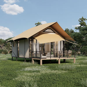 Villa tente en acier <span class=keywords><strong>de</strong></span> luxe écologique avec fenêtres coulissantes en aluminium et portes en bois pour les stations balnéaires en Europe et en Amérique - Product Image 2
