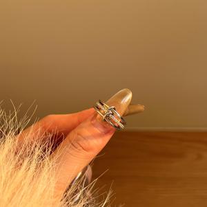 Dylam todos vinculados entre sí anillo 5A circón 925 plata esterlina joyería chapada en oro - Product Image 2