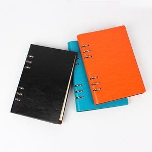 Carnet de notes A4 personnalisé avec logo, en cuir PU, grand agenda rechargeable, journal professionnel, carnet à feuilles mobiles, couverture rigide, grand format - Product Image 1