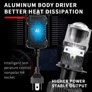 Mini projecteur de phares <span class=keywords><strong>auto</strong></span> LED h4, d'une puissance de 6500 w, 25000lm, 110 K - Product Image 5