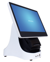 Moniteur à double écran de 15 pouces avec imprimante thermique, tiroir-caisse, Scanner de codes-barres, système Pos, écran tactile