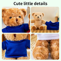 Ours en peluche super doux en coton PP avec T-shirt, hauteur 40 cm, cadeau d'anniversaire pour les enfants de 2 à 4 ans, unisexe