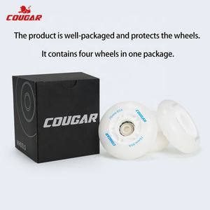 COUGAR Patins Roues Nuit LED Lumière Blanc 76mm 80mm Roues de Patinage pour Slalom Urbain <span class=keywords><strong>Fitness</strong></span> Patinage - Product Image 3