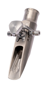 Embout de saxophone ténor en titane, réglable, avec design à rainures courbes et vis d'équilibrage pour musicien (vente en gros) - Product Image 1