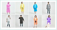 Qingya Fashion – Combinaison de pluie imperméable et respirante multicolore, Cardigan de pluie, Imperméable