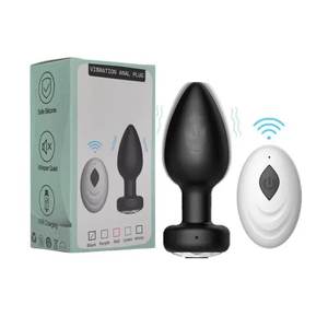 Atacado Silicone Toy <span class=keywords><strong>Butt</strong></span> <span class=keywords><strong>Plug</strong></span> Controle Remoto 10-frequência Vibração Anal <span class=keywords><strong>Plug</strong></span> Masturbação Feminina Massageador - Product Image 4