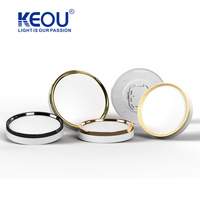 Plafonnier LED KEOU à éclairage latéral, ambiance lumineuse RGB, couleurs rouge et bleu, 24W 36W